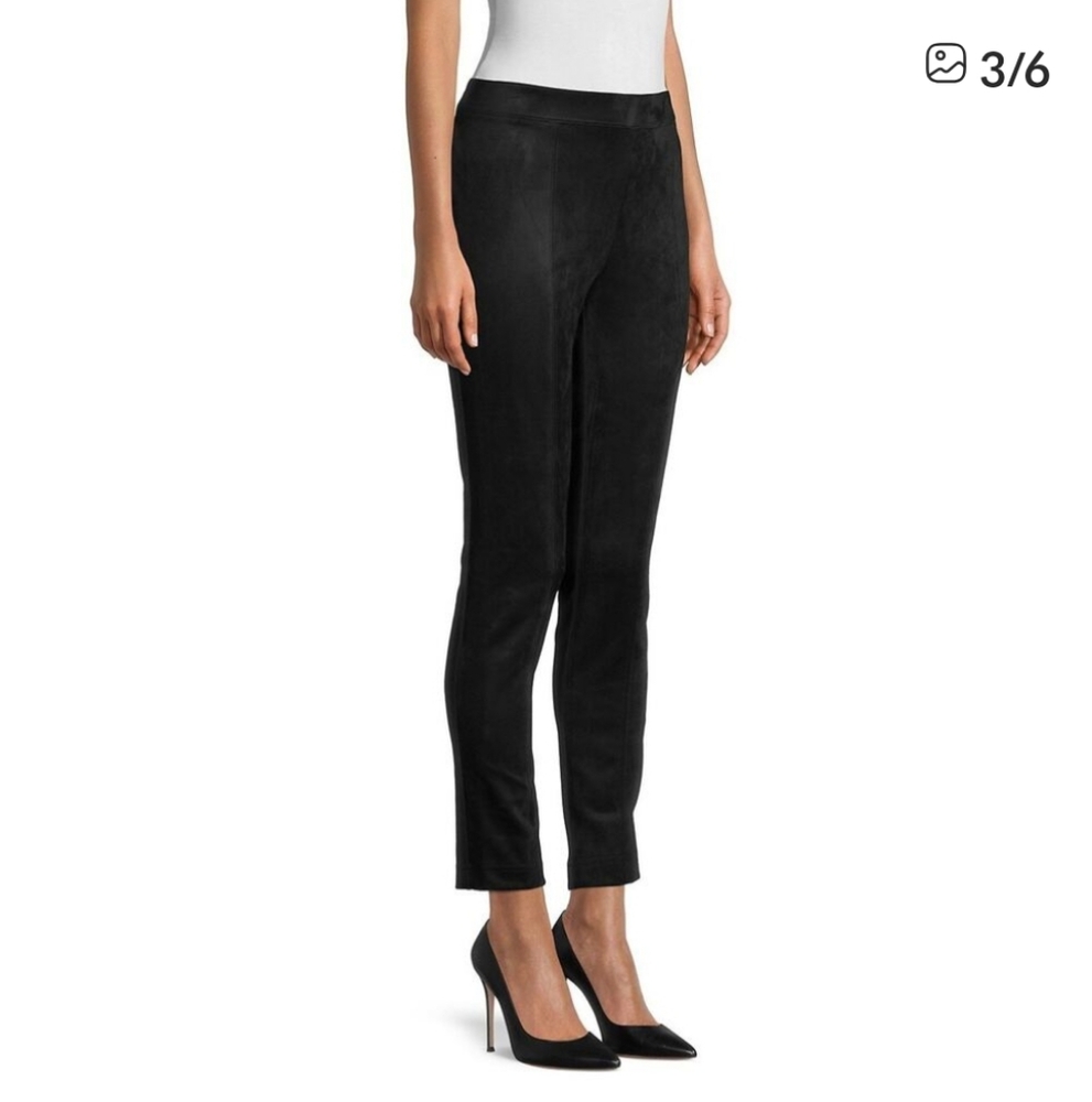 Calvin Klein Faux Suede Power Stretch Pull-On Pants